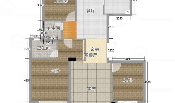 椒江区城中 天韵水岸 3室2厅2卫 134平米