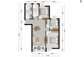 建邺区,南苑,万达西地,万达西地,3室2厅,114.93㎡