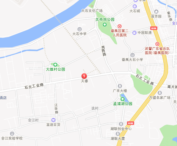 番禺大石镇地图图片